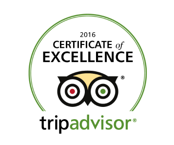 TripAdvisor Certificate of Excellence 2016