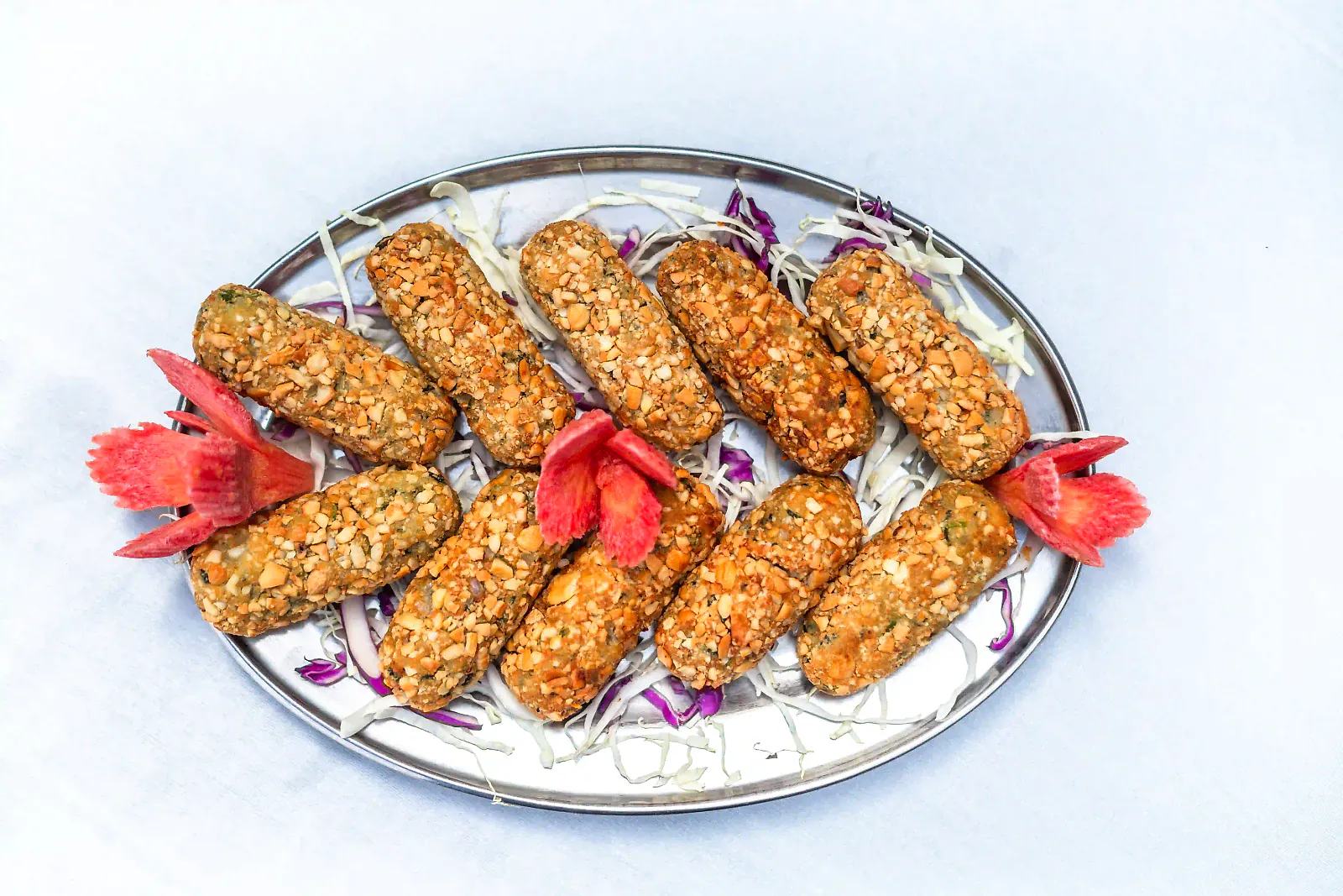 A platter of grilled starters