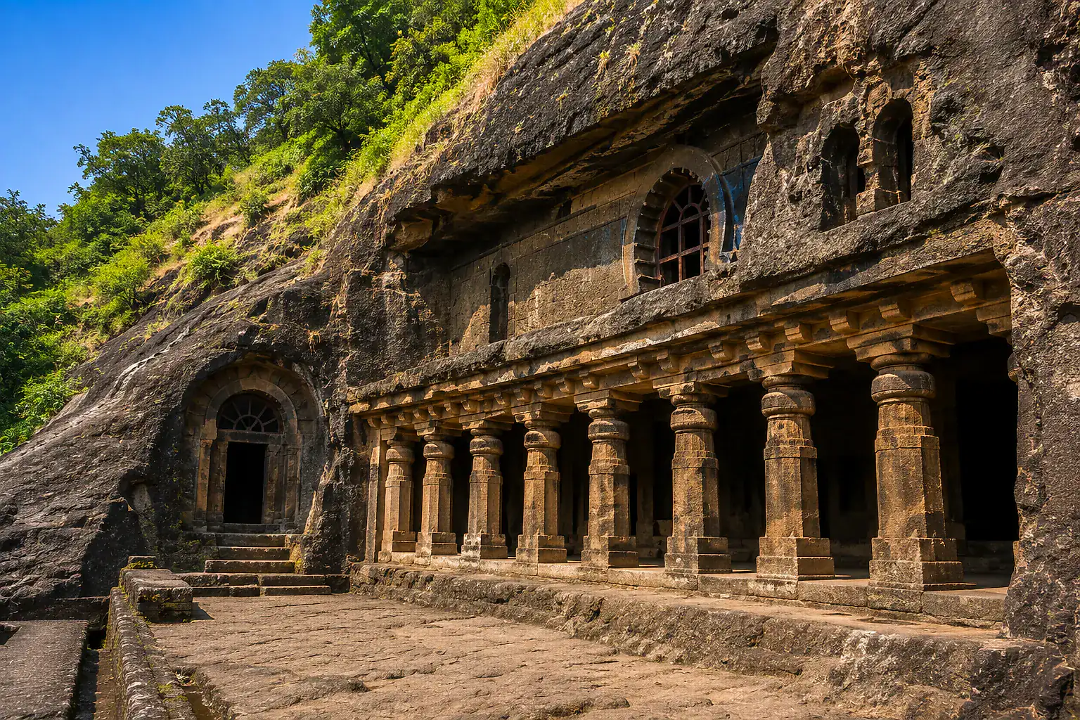 Bhaja Caves near Cloud 9 Hills Resort