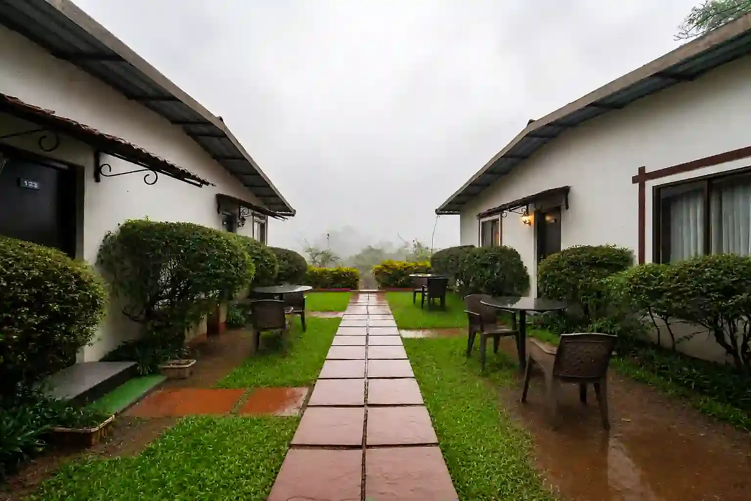 Cloud 9 Hills Resort in the monsoon